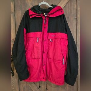 Vtg Y2K Solstice Microshed Ski Snowboard Colorblock Hooded Jacket Coat Size L